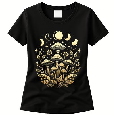 Cottagecore Aesthetic Dark Aesthetic Mushroom Womens T-Shirt