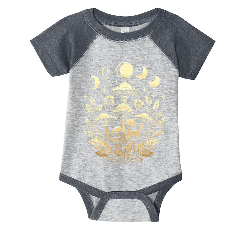 Cottagecore Aesthetic Dark Aesthetic Mushroom Infant Baby Jersey Bodysuit