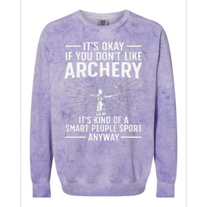 Cute Archery Design For   Archer Bow Archery Lover Colorblast Crewneck Sweatshirt