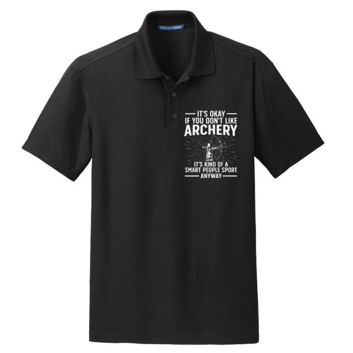 Cute Archery Design For   Archer Bow Archery Lover Dry Zone Grid Polo