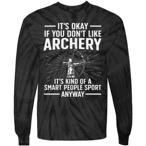 Cute Archery Design For   Archer Bow Archery Lover Tie-Dye Long Sleeve Shirt