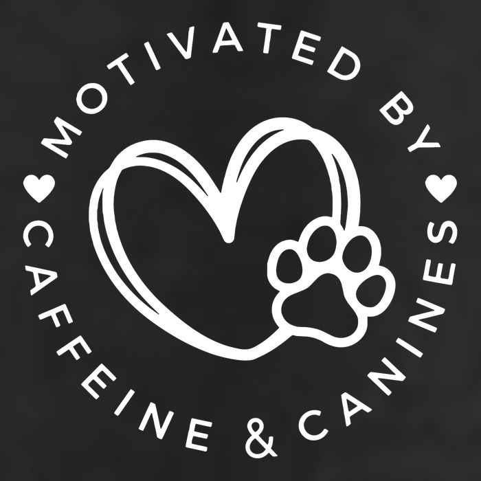 Coffee And Dog Lover Gift Motivated By Canines And Caffeine Golf Towel