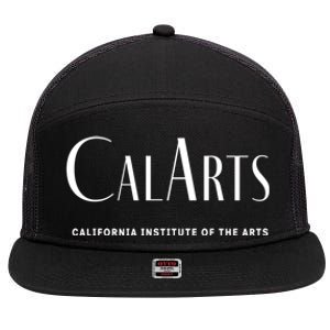 CalArts Art Deco Style College 7 Panel Mesh Trucker Snapback Hat