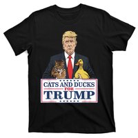 Cats And Ducks For Trump 2024 Kittens And Ducks For Trump T-Shirt