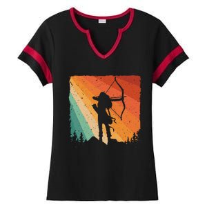 Cute Archery Design Archer Archery Lovers Ladies Halftime Notch Neck Tee