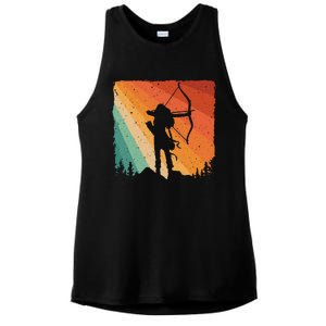 Cute Archery Design Archer Archery Lovers Ladies PosiCharge Tri-Blend Wicking Tank