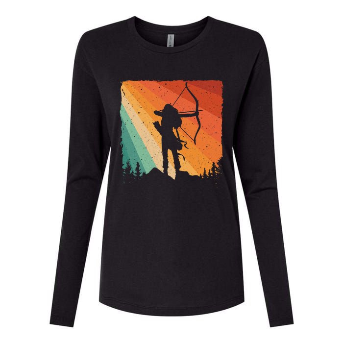 Cute Archery Design Archer Archery Lovers Womens Cotton Relaxed Long Sleeve T-Shirt