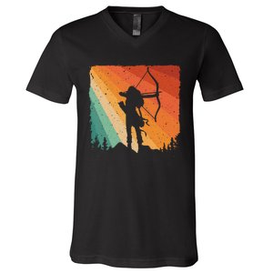 Cute Archery Design Archer Archery Lovers V-Neck T-Shirt