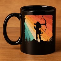 Cute Archery Design Archer Archery Lovers 11oz C Handle Ceramic Mug