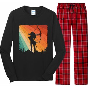 Cute Archery Design Archer Archery Lovers Long Sleeve Pajama Set