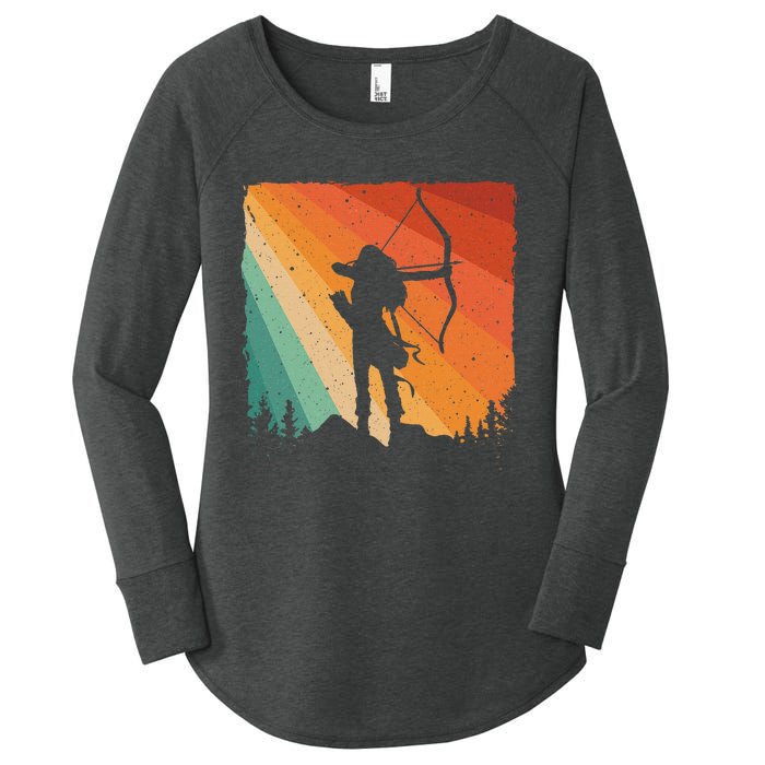 Cute Archery Design Archer Archery Lovers Women's Perfect Tri Tunic Long Sleeve Shirt