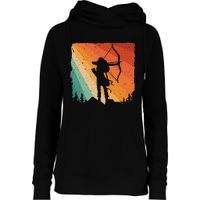 Cute Archery Design Archer Archery Lovers Womens Funnel Neck Pullover Hood