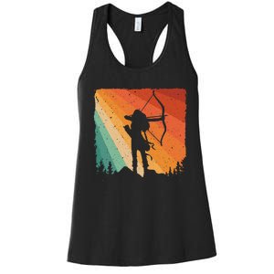 Cute Archery Design Archer Archery Lovers Women's Racerback Tank