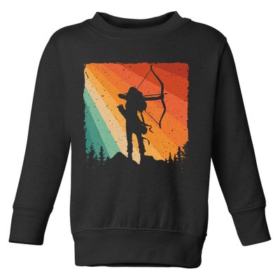 Cute Archery Design Archer Archery Lovers Toddler Sweatshirt