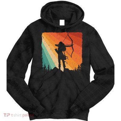 Cute Archery Design Archer Archery Lovers Tie Dye Hoodie