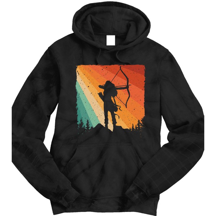 Cute Archery Design Archer Archery Lovers Tie Dye Hoodie