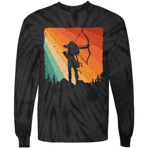 Cute Archery Design Archer Archery Lovers Tie-Dye Long Sleeve Shirt