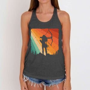 Cute Archery Design Archer Archery Lovers Women's Knotted Racerback Tank