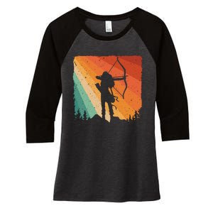 Cute Archery Design Archer Archery Lovers Women's Tri-Blend 3/4-Sleeve Raglan Shirt