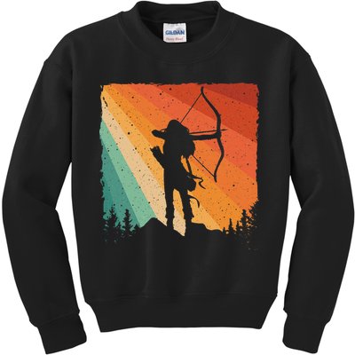 Cute Archery Design Archer Archery Lovers Kids Sweatshirt