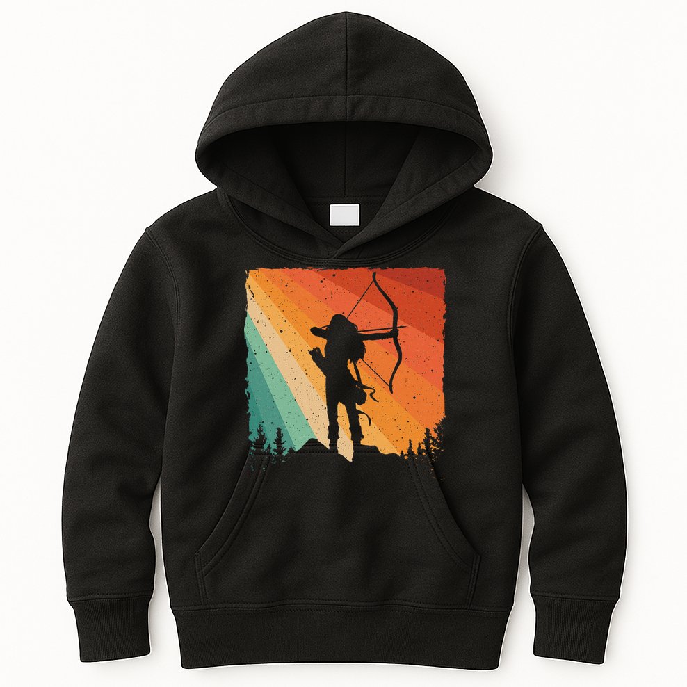 Cute Archery Design Archer Archery Lovers Kids Hoodie