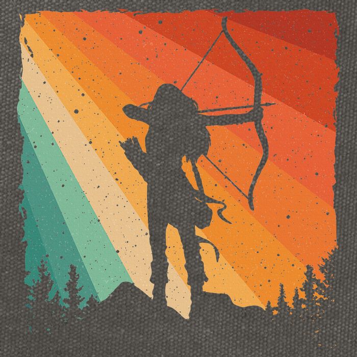 Cute Archery Design Archer Archery Lovers Cotton Canvas Backpack