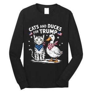 Cats And Ducks For Trump Kittens And Ducks For Trump Long Sleeve Shirt