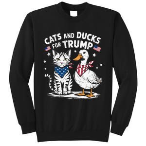 Cats And Ducks For Trump Kittens And Ducks For Trump Sweatshirt