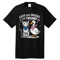 Cats And Ducks For Trump Kittens And Ducks For Trump Tall T-Shirt