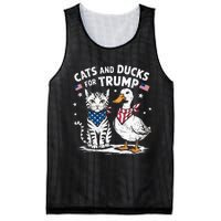 Cats And Ducks For Trump Kittens And Ducks For Trump Mesh Reversible Basketball Jersey Tank