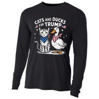 Cats And Ducks For Trump Kittens And Ducks For Trump Cooling Performance Long Sleeve Crew