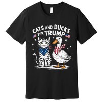 Cats And Ducks For Trump Kittens And Ducks For Trump Premium T-Shirt