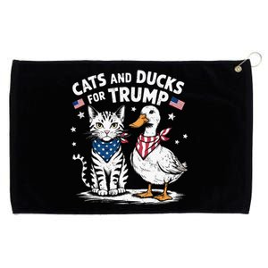 Cats And Ducks For Trump Kittens And Ducks For Trump Grommeted Golf Towel