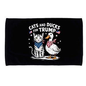 Cats And Ducks For Trump Kittens And Ducks For Trump Microfiber Hand Towel