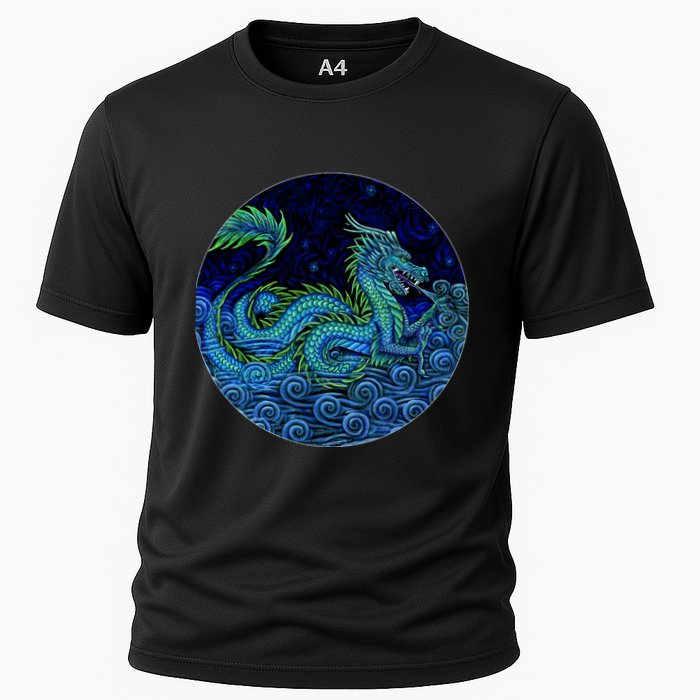 Chinese Azure Dragon Cooling Performance Crew T-Shirt
