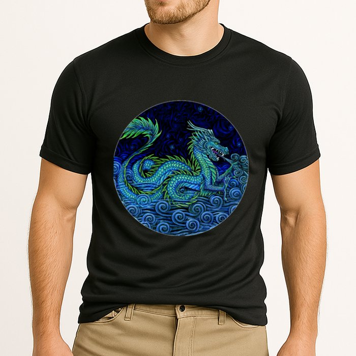 Chinese Azure Dragon Cooling Performance Crew T-Shirt