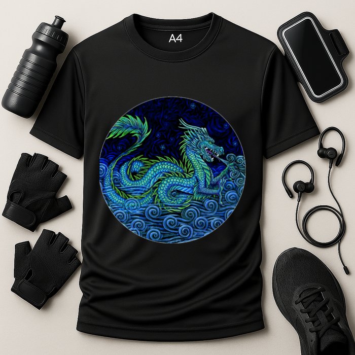 Chinese Azure Dragon Cooling Performance Crew T-Shirt