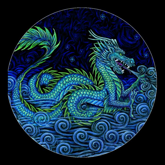 Chinese Azure Dragon Cooling Performance Crew T-Shirt