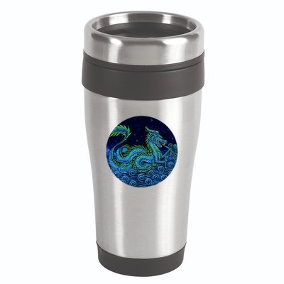 Chinese Azure Dragon 16oz Travel Tumbler