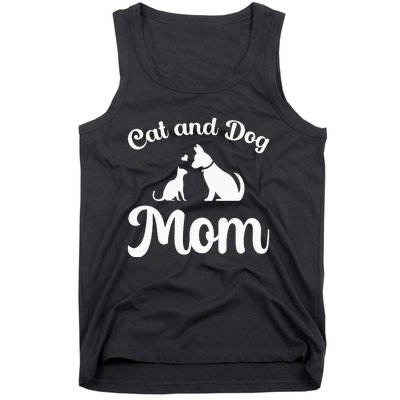 Cat and Dog Mom Kitten and Puppy Mama Tank Top