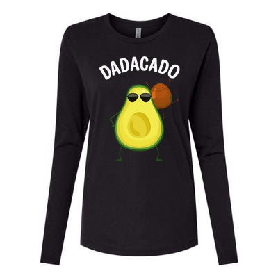 Cute Avocado Design For Dad Fruit Avocado Pear Lovers Womens Cotton Relaxed Long Sleeve T-Shirt