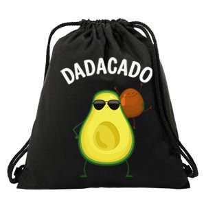 Cute Avocado Design For Dad Fruit Avocado Pear Lovers Drawstring Bag