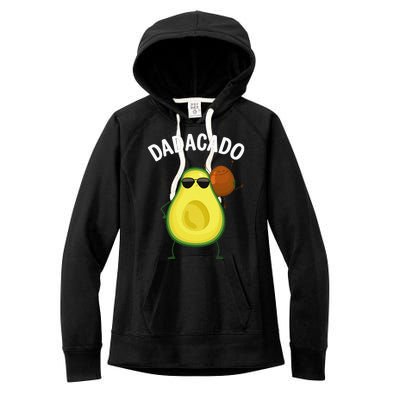 Cute Avocado Design For Dad Fruit Avocado Pear Lovers Women's Fleece Hoodie