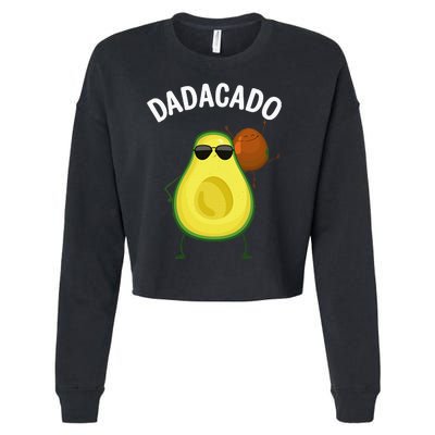 Cute Avocado Design For Dad Fruit Avocado Pear Lovers Cropped Pullover Crew