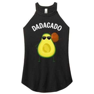 Cute Avocado Design For Dad Fruit Avocado Pear Lovers Women's Perfect Tri Rocker Tank