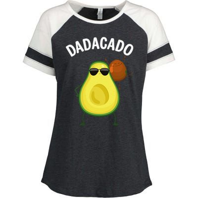 Cute Avocado Design For Dad Fruit Avocado Pear Lovers Enza Ladies Jersey Colorblock Tee