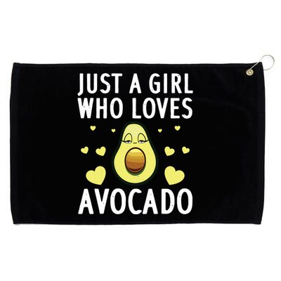 Cute Avocado Design For Girl Women Pear Avocado Lovers Grommeted Golf Towel