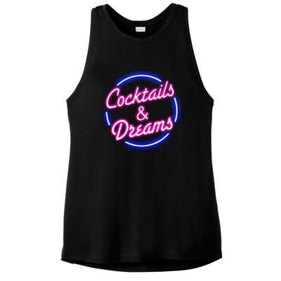 Cocktails And Dreams Ladies PosiCharge Tri-Blend Wicking Tank