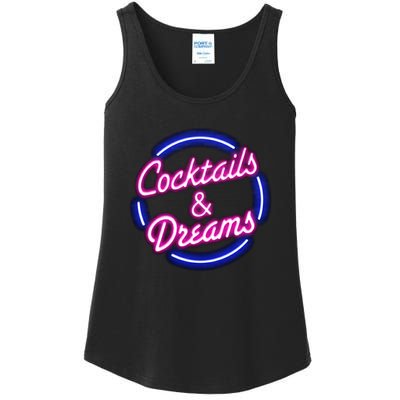 Cocktails And Dreams Ladies Essential Tank