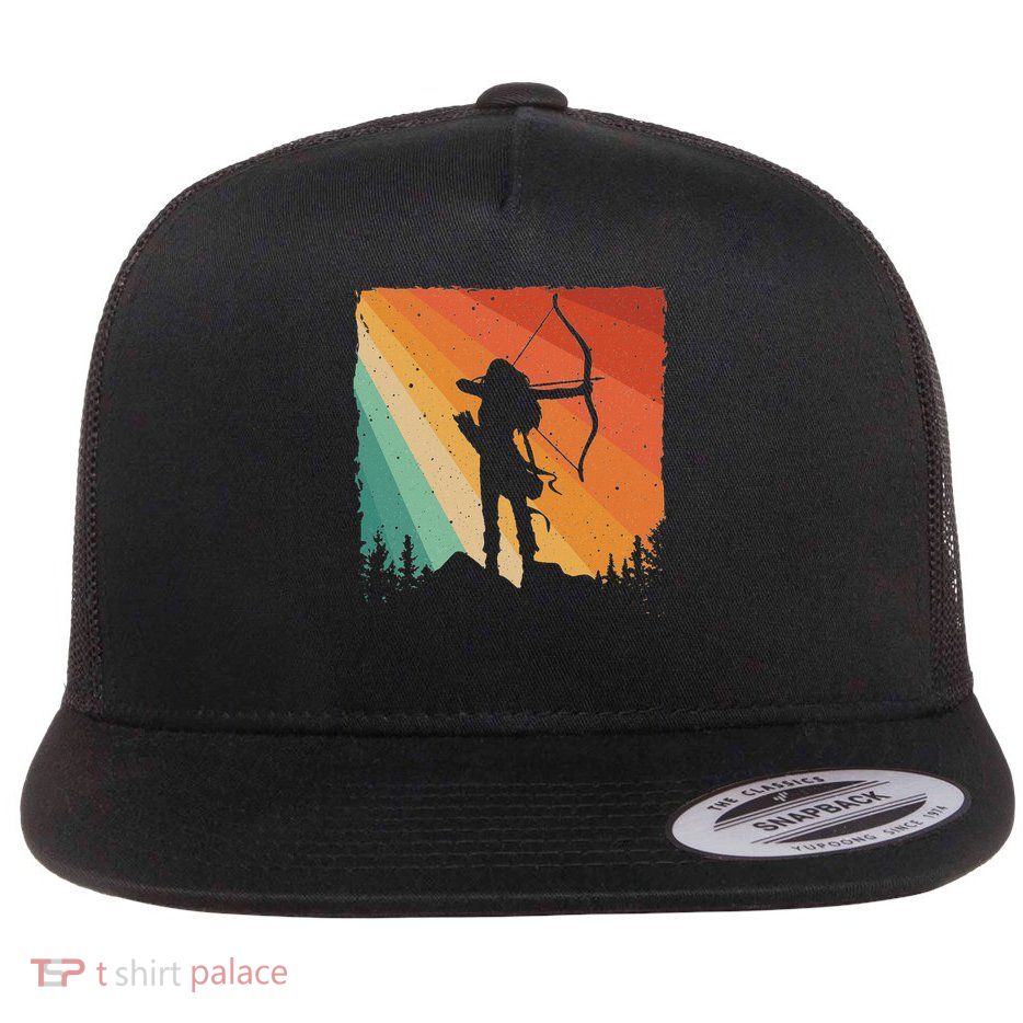 Cute Archery Design For Men Women Kids Archer Archery Lovers Flat Bill Trucker Hat